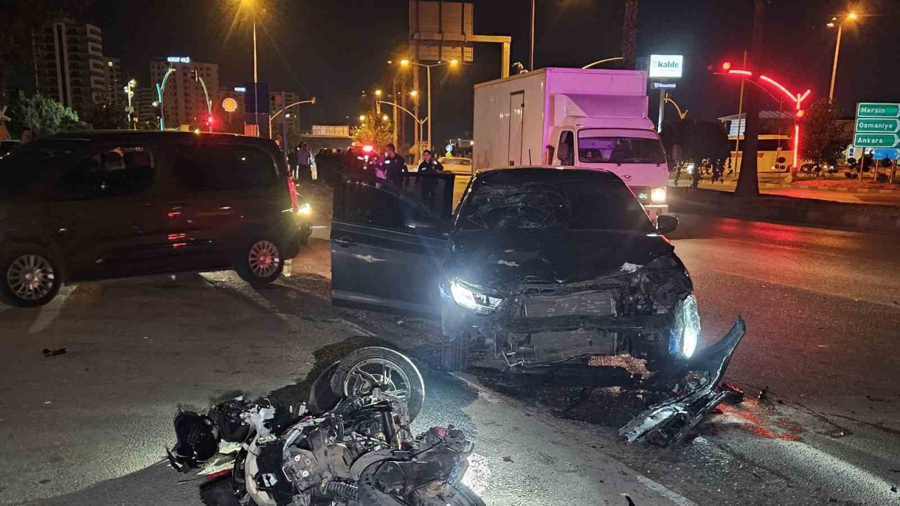 Adana’da otomobil ile motosiklet çarpıştı: 1 ölü