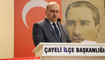 AK PARTİ ÇAYELİ İLÇE BAŞKANLIĞINA ABDÜLLATİF KÖMÜRCÜ SEÇİLDİ