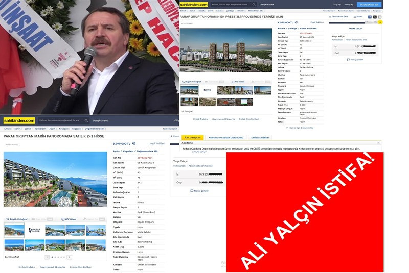 Ali Yalçın’ın Oğlu Mülkleri Satışa Çıkardı!