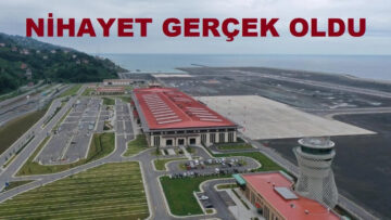 RİZE’YE İLK UÇUŞ GERÇEKLEŞTİ